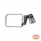 Right Side Mirror and Arm, Chrome - Crown# 82201772C