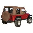 One New Complete Soft Top, Spice Denim Crown CT20137 97-06 Jeep Wrangler TJ