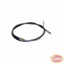 Clutch Cable (74" w/ Boot) - Crown# J8122225