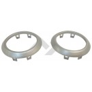 Set of Two New Hvac Vent Accents (Brushed Silver) - Crown# RT27028