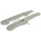 Set of Two New Interior Door Accents (Brushed Silver) - Crown# RT27036