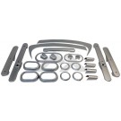 One New Complete Interior Trim Kit (4-Door; Brushed Silver) - Crown# RT27032