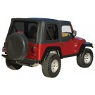 Replacement Soft Top, Black Denim w/ Tinted Windows - Crown RT10115T