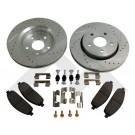One New Performance Brake Kit (Front; Drilled & Slotted) - Crown# RT31008
