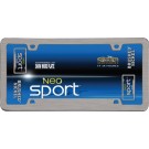 Neo Sport License Plate Frame, Brushed Nickel - Cruiser# 15190