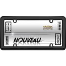 Nouveau License Plate Frame, Black Plastic - Cruiser# 20640