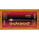 One New Bamboo/Black Chrome "Bamboo" License Plate Frame - Cruiser# 58000