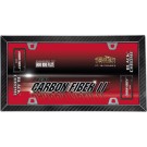 Carbon Fiber II License Plate Frame, Carbon Fiber/Black Chrome - Cruiser# 58098