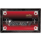 Carbon Fiber/Black Chrome MC Carbon Fiber II License Frame - Cruiser# 77198