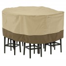 NEW TABLE AND CHAIR SET COVER ROUND PEBB - MED/TALL - CLASSIC# 55-780-031501-00