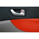 Heads Up Ferrari Red Carbon OptionZ (TM) Door Panel Recover Kit HU-DPZ09