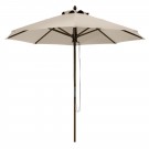 One New Bamboo Umbrella 9' Round Beige - 9' Round - Classic# 50-005-030101-Rt