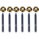Parts for Mounting Exhaust Manifold to Engine: 6 Studs, 6 Nuts - Dorman 03419B