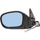 Left Power Heated Blue Glass Side View Mirror (Primed Black) (Dorman# 955-1094)