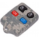 Keyless Remote Case Replacement Gray Digital Camouflage - Dorman# 13607GYC