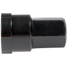 Black Wheel Nut Cover M24-2.0, Hex 19mm - Dorman# 611-609
