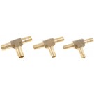 3 Brass Tee Connector Assortment - 1/4 In., 5/16 In. And 3/8 In. - Dorman 55109