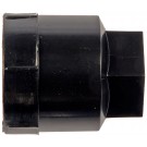 Black Wheel Nut Cover M24-2.0, Hex 19mm - Dorman# 611-605