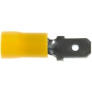 12-10 Gauge Male Disconnect, .250 In., Yellow - Dorman# 85455