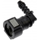 Quick Connector 3/8 In. S TO 6mm Nylon 90 with O ring (Dorman# 800-212)