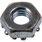 Hex Nut-Tooth Washered-Grade 2-Thread Size 10-32, Height: 3/8" - Dorman# 814-099