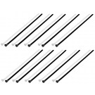 12 In. Reusable Black and White Wire Ties - Dorman# 83762