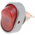 Red Rocker Full Glow Electrical Switches, Oval Style Alum - Dorman# 84870