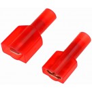 Red 22-18 Gauge Male/Female Set Insulated Quick Disconnect 0.25" - Dorman# 85460