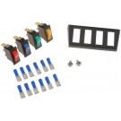 Multiple Rocker Electrical Switch Kit Red, Blue, Amber & Green - Dorman# 86923