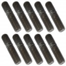 10 Double-Ended Studs Class 10.9 - M6-1.0 x 18mm & M6-1.0 X 7.5mm Dorman 675-317