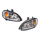 Set of Heavy Duty Left & Right Headlights for 07-14 Freightliner M2