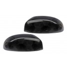 Set of Left & Right Black Smooth Mirror Covers for 07-13 Cad. Chev GMC