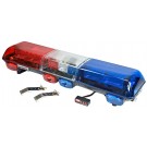 Wolo Blue/Red Flashing Strobe Roof Light Bar Tow Truck Snow Plow Emergency