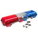 Blue/Red LED Light Bar Snow Plow Tow Truck Tractor Emergency Vehicles Wolo