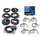 Wolo Lightning Plus 6 Outlet Light Strobe Kit 2 Clear & 2 Blue & 2 Red