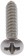 Self Tapping Screw-Stainless Steel-Oval Head-No6 x 1/2", 3/4" - Dorman# 784-100