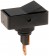 Rectangular Black Non-Glow Jumbo Rocker Electrical Switches - Dorman# 85949
