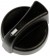 One New Black Three-Piece HVAC Knob Kit for Peterbilt 121-0001-000 702-5401