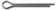 Cotter Pins- 1/8 In. x 1 In. (M3.2 x 25mm) - Dorman# 135-410