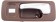 Interior Door Handle Front Left With Lock Hole Chrome Brown - Dorman# 92431