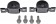 1pr Sway Bar Bushing Bracket Kit Rear - Dorman 928-518 Fits 04-09 Cadillac SRX