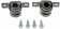 1pr Sway Bar Bracket Kit Front - Dorman 928-319 Fits 06-11 HHR w/2Holes