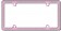 Glitz License Plate Frame, Chrome/Pink/Clear - Cruiser# 17536