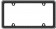 Button Tuck Bling License Plate Frame, Chrome/Black/Clear - Cruiser# 18525