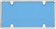 Chrome/Blue Tuf License Plate Frame & Polycarb Bubble Shield - Cruiser# 62034