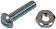 Stove Bolt With Nuts - 3/16-24 In. x 1/2 In./3/4 In. - Dorman# 784-600