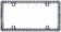 Zebra Bling License Plate Frame, Chrome/Clear - Cruiser# 18503