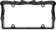 Ribbon Bling License Plate Frame, Chrome/Black/Clear - Cruiser# 18545
