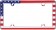USA Flag License Plate Frame, Chrome - Cruiser# 23003