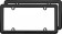 Nouveau Two Frame Valu-Pak License Plate Frame, Black Plastic - Cruiser# 20642